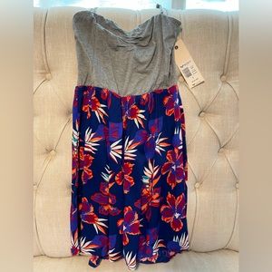 Roxy Strapless Halter or Strapless Sundress New with Tags Size Small